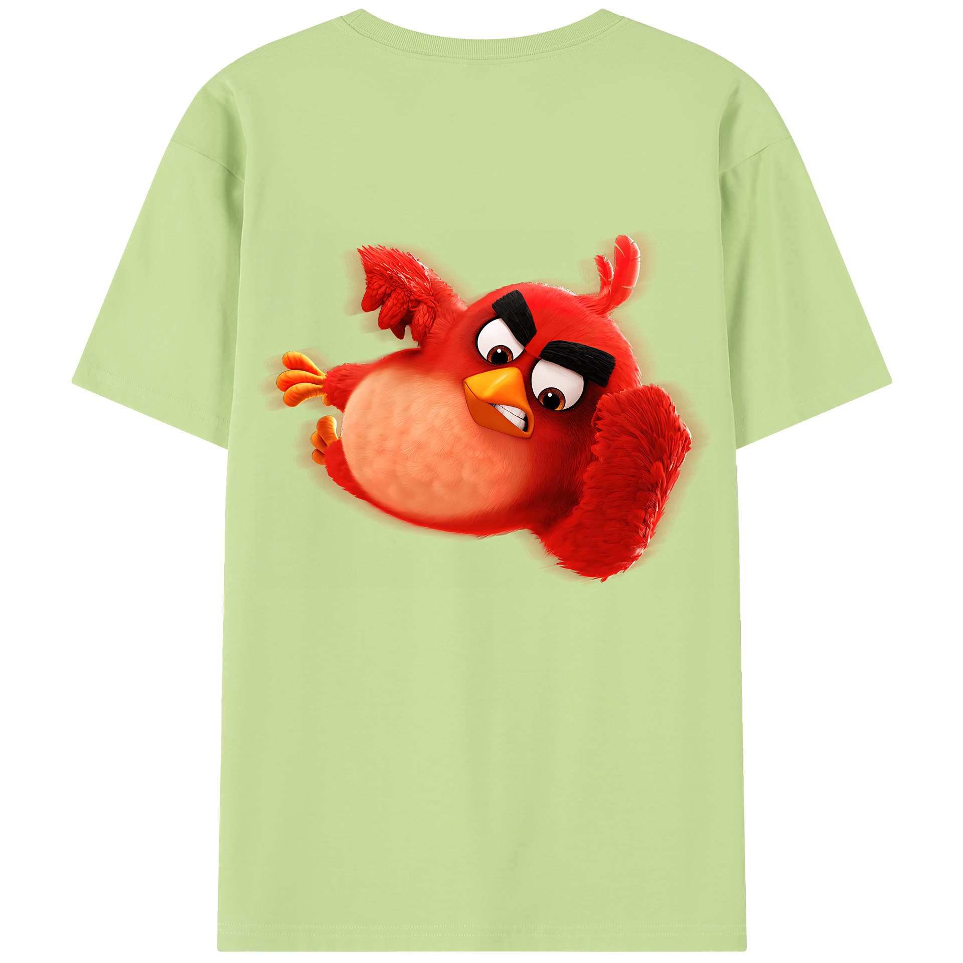 （画像用） Angry Birds アングリーバード 綿100％半袖Tシャツ（背面プリント）